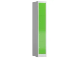 Lockerkast 1800x310x500mm 1x4 vakken cilinderslot, sokkel, RAL6018
