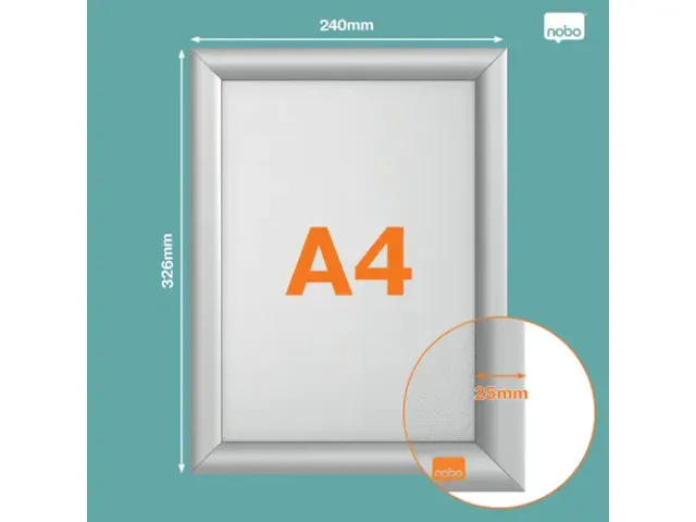 Kliklijst Nobo Impression Pro brandwerend A4