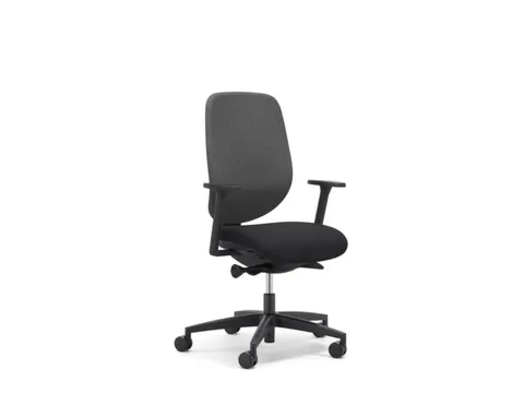 Giroflex Bureaustoel 353 met automatic-move mechanisme Zwart grijs