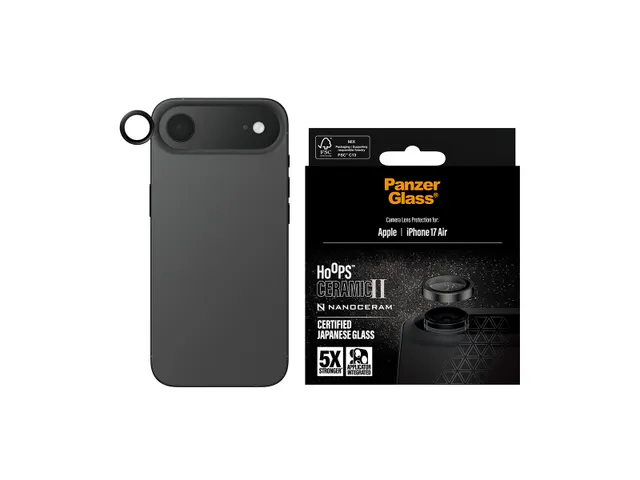 PanzerGlass Hoops Ceramic II Camera Lens Protector iPhone Air, Ap