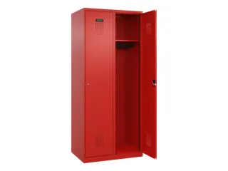 locker,HxBxD 1850x800x500mm,2vak,vak B 400mm,cil.-slot,staand op vloer - 2