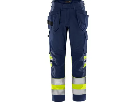 Fristads 2640 broek voor P/COT, geel/ marineblauw, maat D100, per stuk