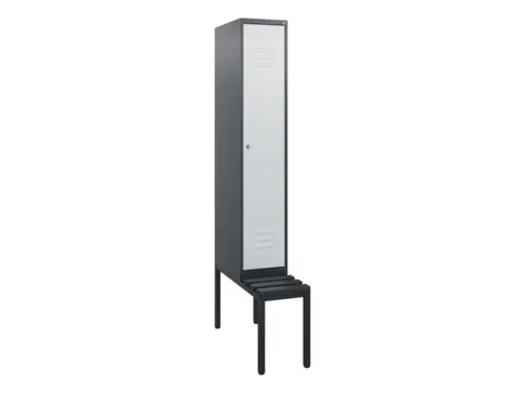 locker met bank,HxBxD 1950x300x815mm,1vak,vak B 300mm,cil.-slot