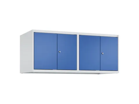 opzetkast,v. locker,4vak.,vak B 300mm,HxBxD 500x1200x500mm,vleugeldeur