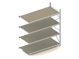 Breedvakstelling Aanbouwveld Hxbxd 2500x2251x1050mm 4 Houten Legborden