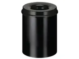 OUTLET Ronde papierbak met vlamdovende deksel 30 Liter, diameter 33,5