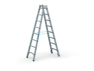 Bokladder Dubbelzijdig Aluminium L 2 34M 2X8Sporten Stalen Scharnieren - 3
