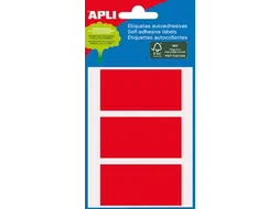 Apli Gekleurde Etiketten 34x67mm Rood