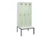 locker met bank,voor scheiding van kleding,HxBxD 2120x900x815mm,3vak