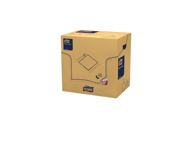 Serviette Tork Soft Dinner 477618 Advanced 39x39cm pli 1/8 Bordeaux