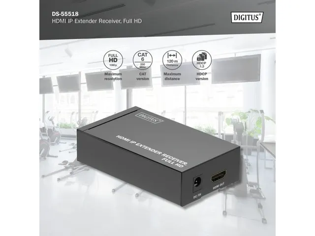 HDMI IP-video-extender, ontvangereenheid voor DS-55517