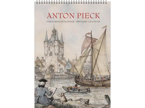 Verjaardagskalender Anton Pieck Zicht op haven A4