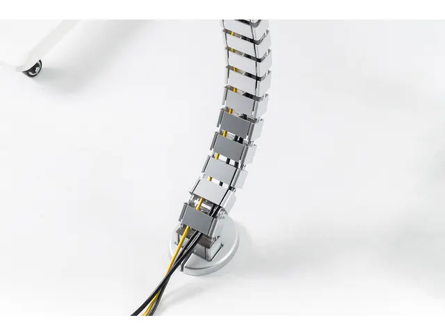 Système flexible de gestion des câbles longueur réglable 1,3m argen