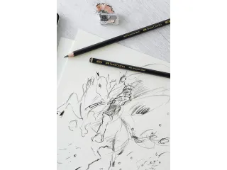 Grafietpotlood Faber-Castell Pitt Mat set 4 potl. 2B,6B,10B, 14B, 1 gu - 6