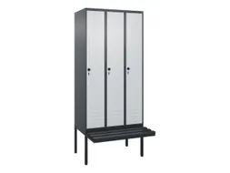locker voor scheiding van kleding,HxBxD 2120x900x815mm,3vak