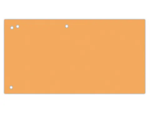 Verdeelstroken karton 1/3A4 240x105mm oranje 100 stuks