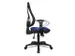 Siège De Bureau Pivotant Assise Bleue Dossier Mailles Noir