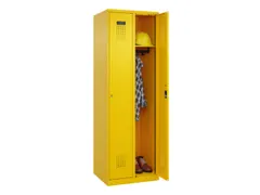 locker,HxBxD 1850x600x500mm,2vak,vak B 300mm,cil.-slot,staand op vloer