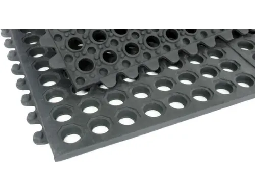werkplek-vloerbedekking,kliksysteem,HxLxB 15x900x900mm,rubber