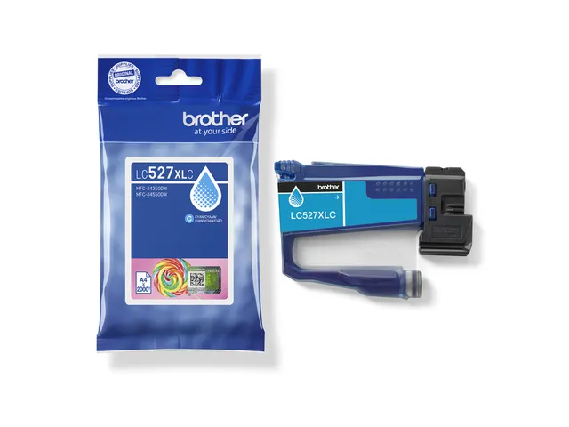Inktcartridge Brother LC-527XLC HC blauw 2000 pagina's