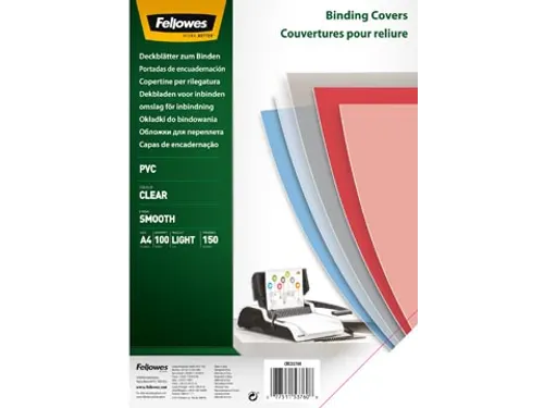 Omslagen Ft A4 Transparant, 150 Micron, Pak Van 100 Stuks