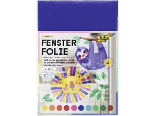 Raamfolie Folia 23x33cm 10 vel 10 kleuren - 2