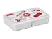 Q-line EHBO 4-vaks doos wit rood - 24,5x15x5,2cm