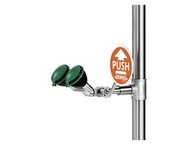 Plens-/Oogdouche,2Sproeikoppen Vast,75L/Min,Aansluiting 1 1/4 Inch Bin
