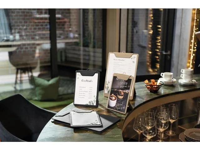 Menukaart klembord Sigel A4 antraciet