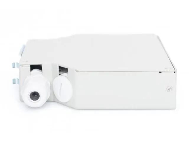 DIN-rail splitterbox voor 8 LC/DX-adapters Grijs