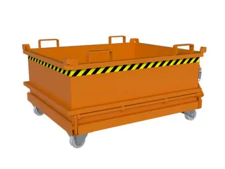 mini-bodemklepcontainer,HxLxB 625x1000x1200mm,0,37m³,inrijbeugel,staa - 3