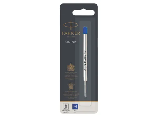 Gelschrijvervulling Parker Quink medium blauw blister à 1 stuk