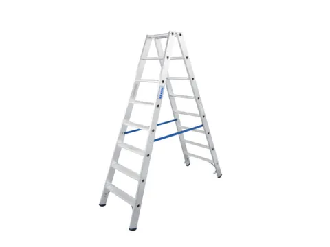 Lichte Universele Trapladder Tweezijdig L 1 87m H 1 51m 2x8treden