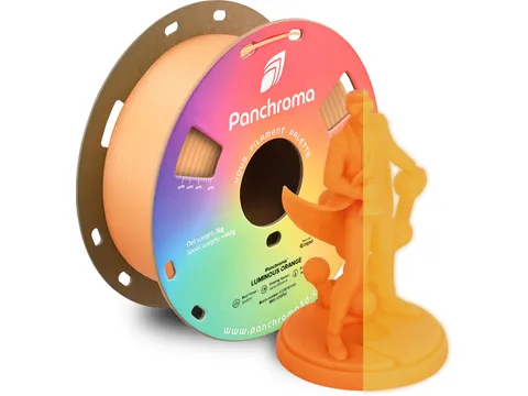 Polymaker 3D filament Panchroma PLA Luminous 1,75mm Oranje 1kg