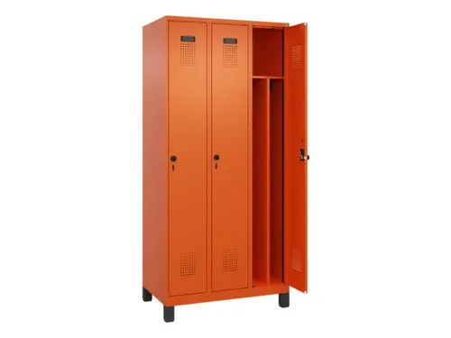 locker voor scheiding van kleding,HxBxD 1950x900x500mm,3vak