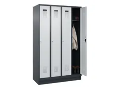 locker,HxBxD 1950x1200x500mm,4vak,vak B 300mm,cil.-slot,sokkel