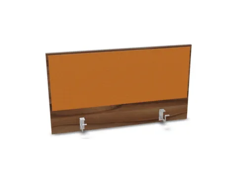 opzetpaneel bureau aanbouw achter NP-tiepolo nut BN3005-geel 1000mm