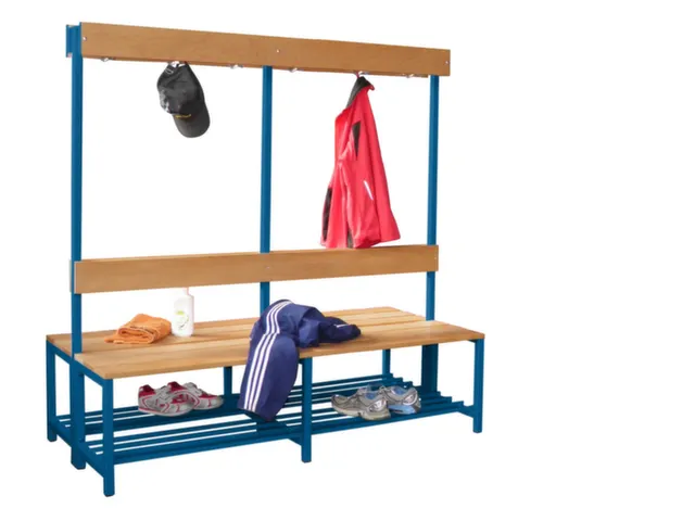 banc double,HxLxP 1600x2000x770mm,piètement RAL5010