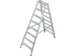 dubbele ladder,beide zijden,2x8treden m. R13-laag,treden met profiel