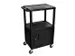 chariot à étagères en plastique,force 150kg,plateau Lxl 610x460mm,n