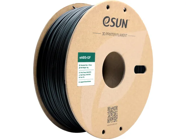 eSUN 3D printer Filament eABS-GF 1,75mm Zwart 1kg