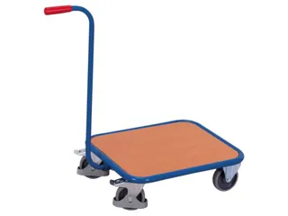 Platformwagen Duwstang 250kg Lxb 605x500mm 4 Wielen Beuken - 2