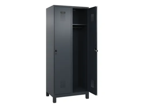 locker,HxBxD 1950x800x500mm,2vak,vak B 400mm,draaigrendel,voeten