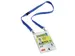 Badge Durable 8525 pour événements A6 avec cordon bleu
