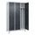 locker voor scheiding van kleding,HxBxD 1950x1200x500mm,3vak