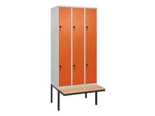 Dubbeldekse dekenkist,HxBxD 2120x900x815mm,3x2vak.,vak B 300mm - 1