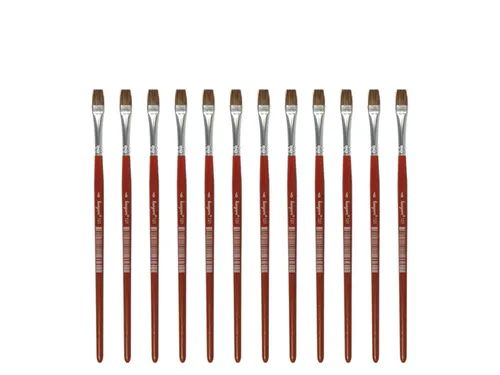 Penseel Kangaro Serie 121 plat Nr. 6 geitenhaar doos 12 stuks