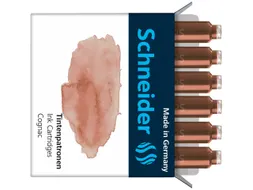 Inktpatronen Schneider pastel Cognac doos 6st.