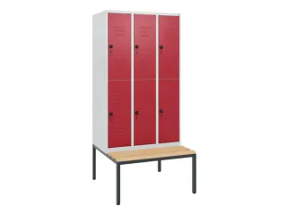 Dubbeldekse dekenkist,HxBxD 1950x900x815mm,3x2vak.,vak B 300mm - 1