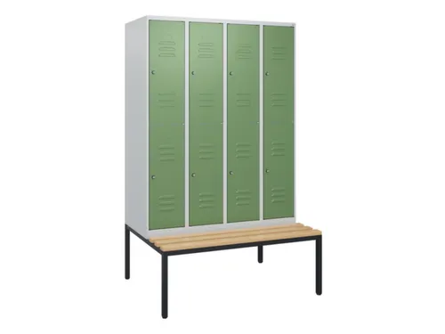 Dubbeldekse dekenkist,HxBxD 1950x1200x815mm,4x2vak.,vak B 300mm
